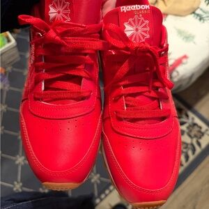 Brand New Mens Reebok Classic Red Sneakers!